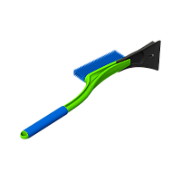 Щетка для автомобиля Brumex OKTAN сметка 54см со скребком зеленый (1/25)