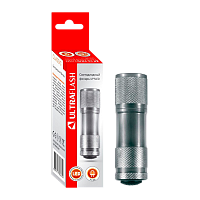 Фонарь универсальный Ultraflash UF9LED 9LED от батареек IP64 серебряный (1/6)