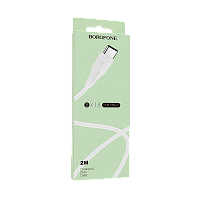 Кабель Borofone BX18 USB (m)-Type-C (m) 2м 1.6A ПВХ белый (1/360)