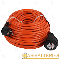 Удлинитель силовой ЭРА UPx 1р.Б/З 6A 20.0м ПВС 2x0.75мм² IP44 (1/10/240)