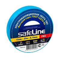 Изолента Safeline 15мм*20м ПВХ синий (10/200) 