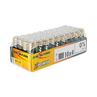 Батарейка ANSMANN X-POWER LR6 SR4, в упак 40 шт