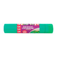 Мешки для мусора Paterra PREMIUM 120л 30мкм ПВД 10шт. с завязками (1/30)