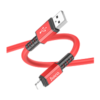 Кабель HOCO X85 USB (m)-Lightning (m) 1.0м 2.0A TPE красный (1/33/330)