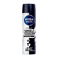 Дезодорант мужской Nivea BLACK&WHITE спрей 150мл (1/6)
