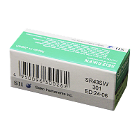 Батарейка SEIZAIKEN 301 (SR43SW) Silver Oxide 1.55V (1/10/100/1000)