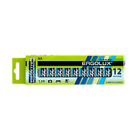 Батарейка Ergolux LR6 AA BL12 Alkaline 1.5V (12/720) 