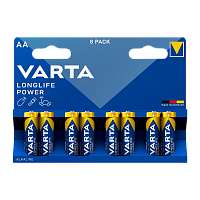 Батарейка Varta LONGLIFE LR6 AA BL8 Alkaline 1.5V (4106) 