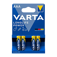 Батарейка Varta LONGLIFE POWER (HIGH ENERGY) LR03 AAA BL4 Alkaline 1.5V (4903) (4/40/200) 