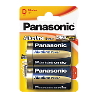 Батарейка Panasonic Alkaline power LR20 D BL2 Alkaline 1.5V (2/24/120)