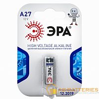 Батарейка ЭРА LR27/A27/MN27 BL1 Alkaline 12V (1/40/160/19200)