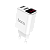 Сетевое З/У HOCO C63A 2USB 2.1A умная зарядка (IC) белый (1/21/126)