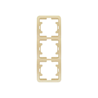 Рамка Makel Mimoza 3пост. вертикальная кремовый 32033 (1/15)