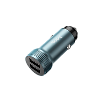 Автомобильное З/У HOCO Z49 2USB 2.4A серый (1/13/130)