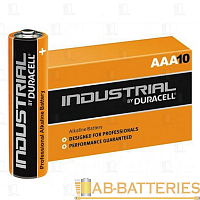 Батарейка Duracell INDUSTRIAL LR03 AAA BOX10 Alkaline 1.5V (10/100)  | Ab-Batteries | Элементы питания и аксессуары для сотовых оптом