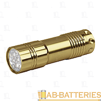 Фонарь универсальный Трофи TM9G 0.7W 9LED от батареек золотой в коробке (1/60/360)