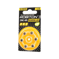 Батарейка Robiton HEARING AID ZA10 BL6 Zinc Air 1.4V