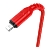 Кабель HOCO X59 USB (m)-Lightning (m) 1.0м 2.4A нейлон красный (1/30/300)