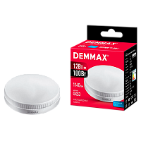 Лампа светодиодная Demmax GX53 12W 4500К 180-240V таблетка (1/10/100)