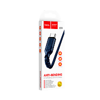 Кабель HOCO X59 USB (m)-Type-C (m) 1м 3.0A нейлон синий (1/33/330)