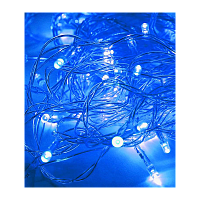 Гирлянда Космос 50LED 6.5м лампочки нить 8 режимов синий (1/100) 