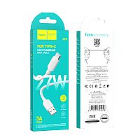 Кабель HOCO X96 USB (m)-Type-C (m) 1м 3.0A 27W ПВХ белый (1/31/310)