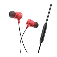 Наушники внутриканальные HOCO M87 с микр. красный (1/21/210)