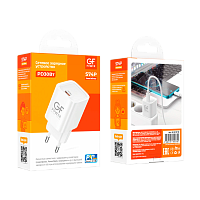 Сетевое З/У GFPower S74P Type-C 30W QC3.0 белый (1/30/180)