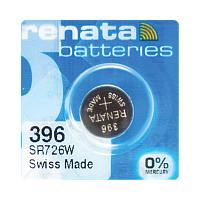 Батарейка Renata 396 (SR726W) Silver Oxide 1.55V (1/10/100)