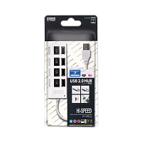 USB-Хаб Smartbuy 7204 4USB с выключателем белый