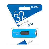 Флеш-накопитель Smartbuy Stream 32GB USB2.0 пластик синий 