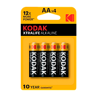 Батарейка Kodak XTRALIFE LR6 AA BL4 Alkaline 1.5V (4/80/400/17600) 