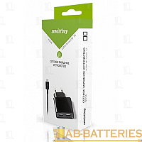 Сетевое З/У Smartbuy 2USB 3.0A с кабелем microUSB черный