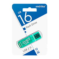 Флеш-накопитель Smartbuy Glossy 16GB USB2.0 пластик зеленый