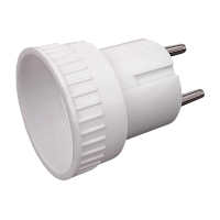 Сетевой переходник Toker 1S универсальный 6A 1р.Б/З белый (1/100)