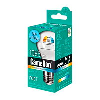 Лампа светодиодная Camelion A60 E27 13W 3000-6500K 170-265V груша диммируемая матовая (1/10/100)