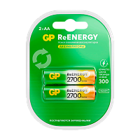 Аккумулятор бытовой GP HR6 AA BL2 NI-MH 2700mAh в пластиковой упаковке клемшел (2/20/200) 