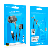 Наушники вставные Borofone BM77 с микр. Type-C черный