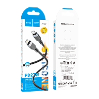 Кабель HOCO X109 Type-C (m)-Lightning (m) 1м 27W силикон черный (1/31/310)