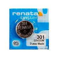 Батарейка Renata 301 (SR43SW) Silver Oxide 1.55V (1/10/100)