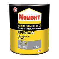 Клей Момент КРИСТАЛЛ 750мл универсальный в банке (1/6) 