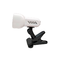 Светильник настольный Ultraflash UF-381 40W 230V E27 прищепка ЛОН белый (1/40)