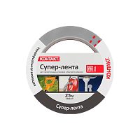Клейкая лента Контакт Дом 50мм*25м армированная пленка серый (6/24)
