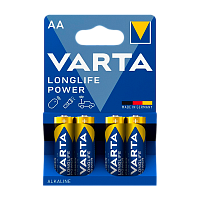 Батарейка Varta LONGLIFE POWER (HIGH ENERGY) LR6 AA BL4 Alkaline 1.5V (4906) (4/80/400) 