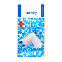 Переходник Smartbuy вилка патрон E27 поворотный белый