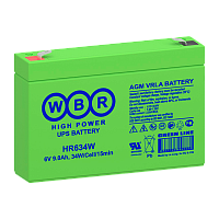 Аккумулятор свинцово-кислотный WBR HR634W 6V 9Ah 