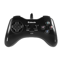 Геймпад проводной Defender Game Master G2 USB 13 кн. черный (1/20/40) 