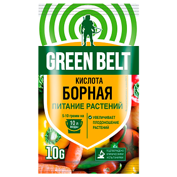 Удобрение GREEN BELT Борная кислота 10г (1/50)