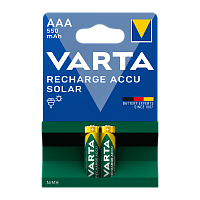 Аккумулятор бытовой Varta HR03 AAA BL2 NI-MH Solar 550mAh (2/20/100) 