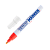 Маркер промышленный MunHwa PAINT MARKER PM-03 4.0мм нитрокраска красный (1/12/576)